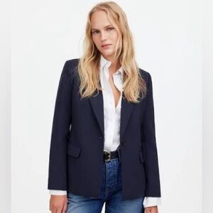 Madewell Alston Blazer in Dark Navy - NWOT